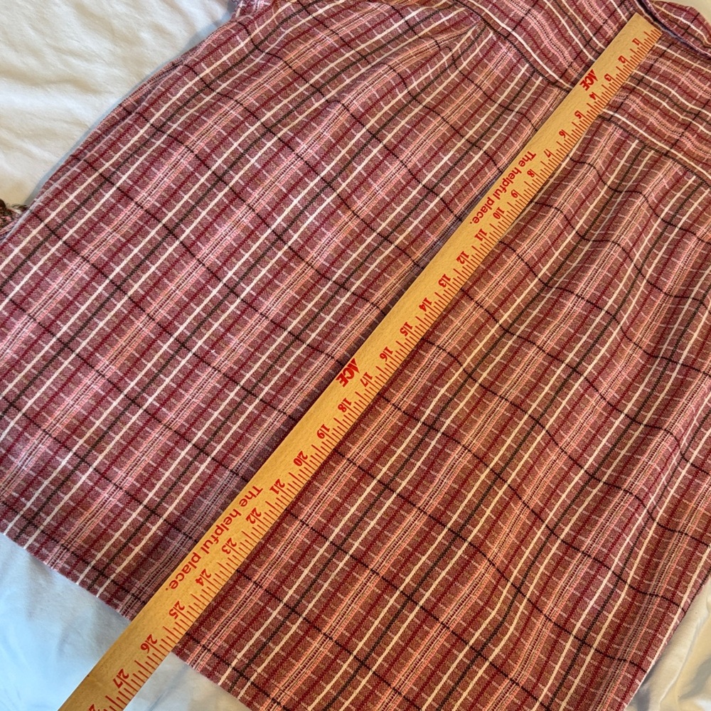 Bobby Brooks Floral Embroidered‎ Plaid Fabric - Picture 8 of 9